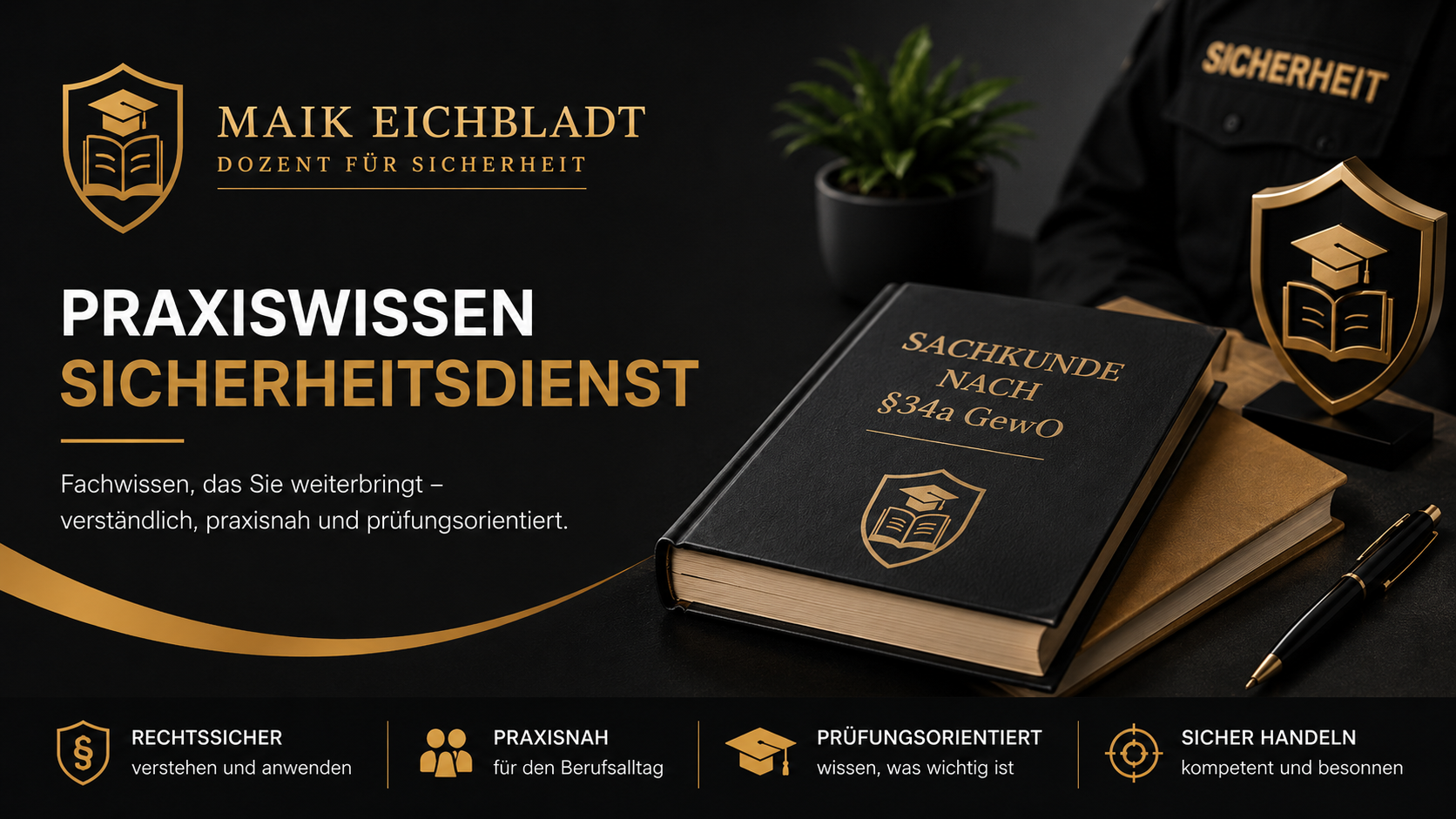 Sachkundeprüfung § 34a GewO: Dein Vorbereitungskurs für den sicheren Erfolg – In Präsenz & Online