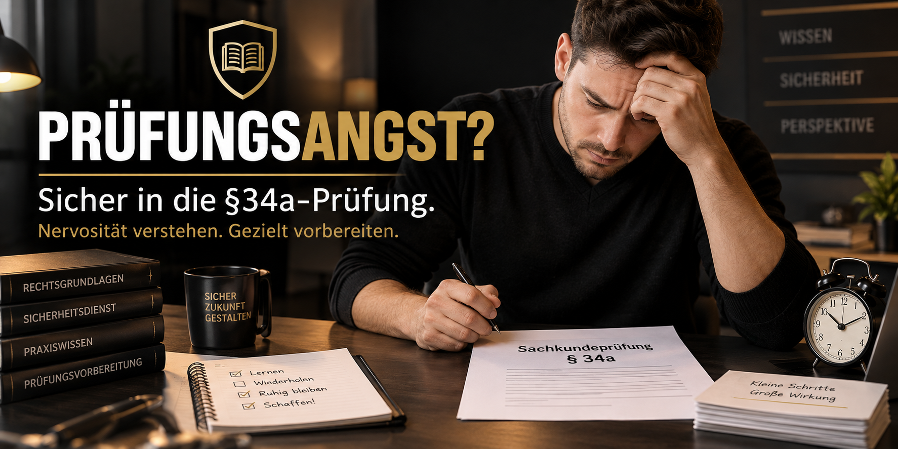 Sachkundeprüfung 34a GewO Prüfungsangst