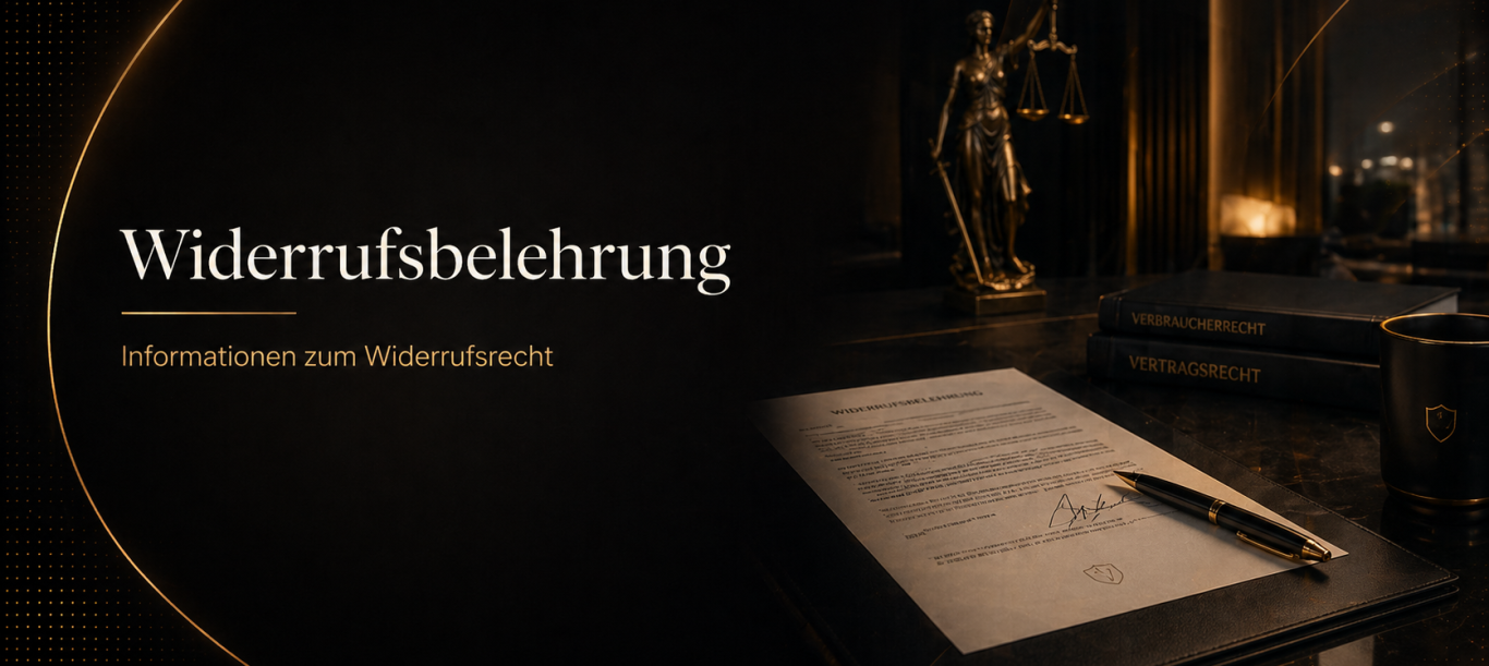 Widerrufsbelehrung fürKurse, Schulungen und Dienstleistungen Widerrufsbelehrung für Kurse, Schulungen und Dienstleistungen von Maik Eichbladt